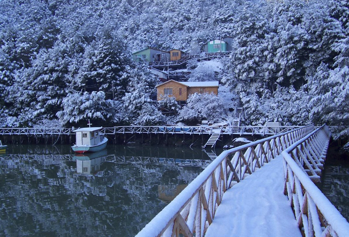caleta tortel nevado
