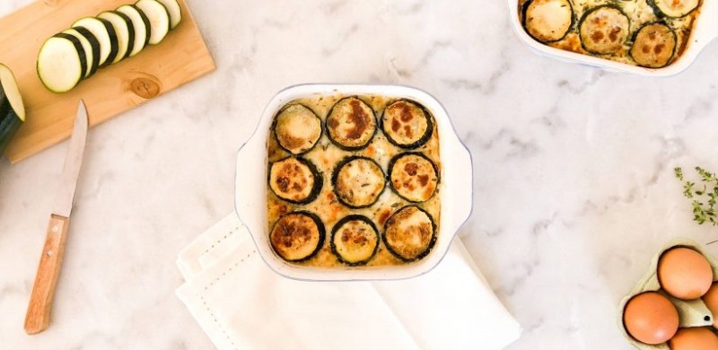 calabacines gratinados